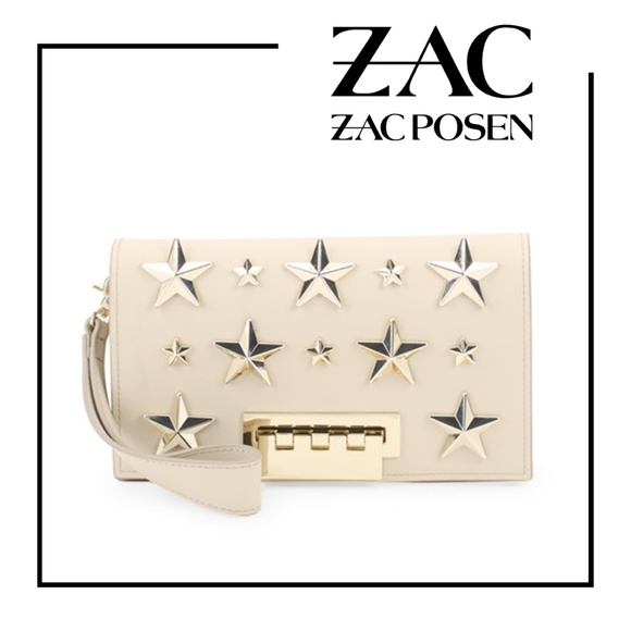 Zac Posen Earthette Embellished Leather Clutch - Picture 3 of 6